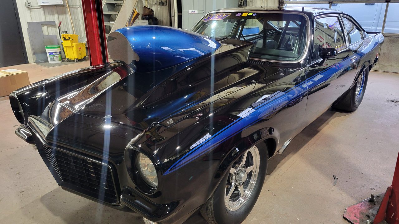 Vehicle staged level inside the Next Wave shop in Pasadena